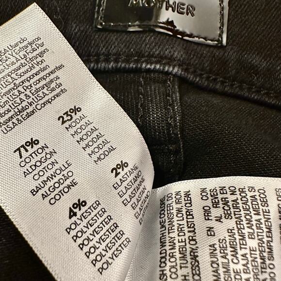 MOTHER The Weekender Deep End Wash Dark Gray/Black Denim Jeans – Size 27 - Picture 14 of 16